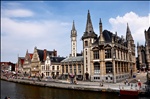 The Graslei, Ghent, Belgium